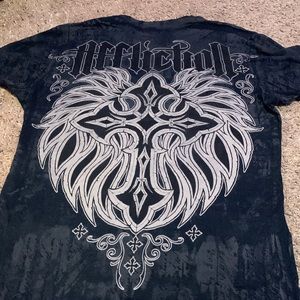 Affliction Shirt Size L cross